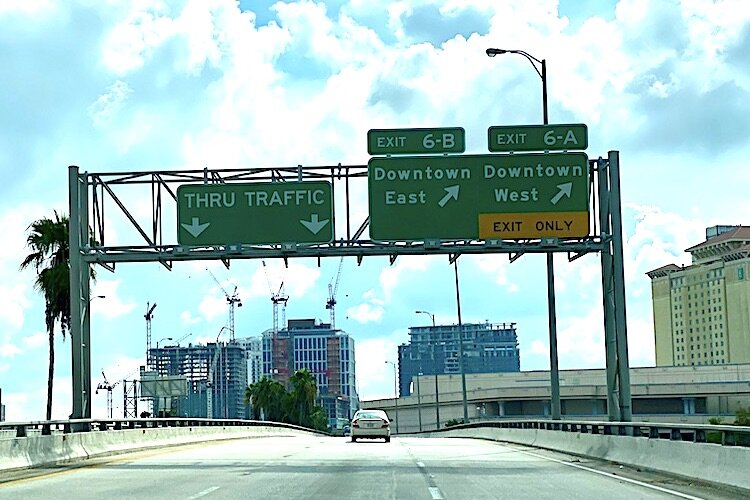 The Crosstown Expressway makes for an easy commute to downtown Tampa.