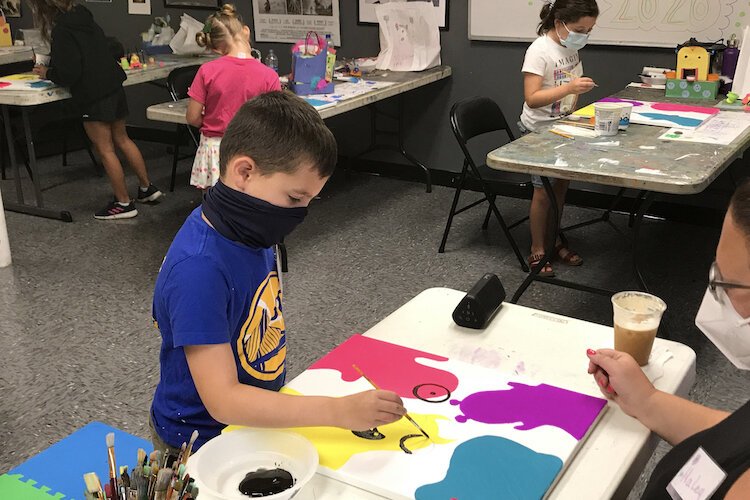 Painting and visual arts are popular among children taking classes at the Morean Arts Center in St. Pete.
