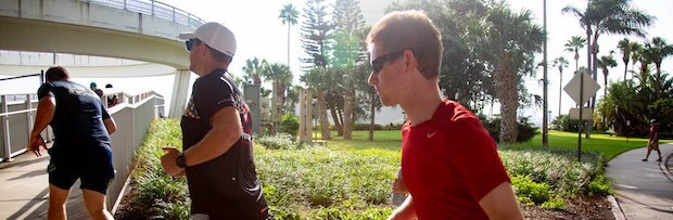 Runners partake in the Trixie Fun Run starting at Coachman Park in Clearwater on Thursdays.