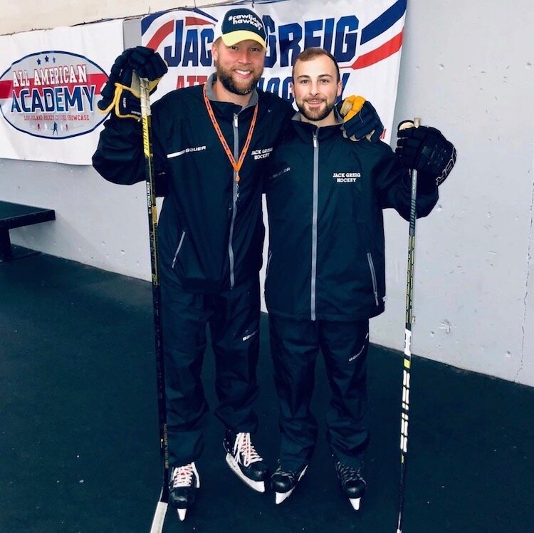 Joseph Loiacono playing hockey before moving to Tampa.