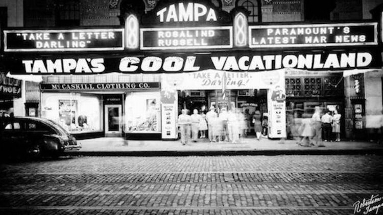 Tampa Theatre in the 1940s.