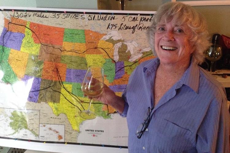 Jan Roberts' last trip across country spanned 13,000 miles in 35 states.