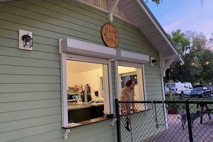 The Hair of the Dog serves local brews out of a walk-up window.