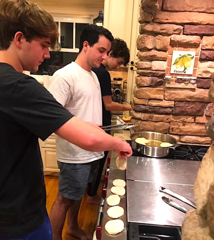 The Koop boys, Brandon, Connor, and Carson, have been cooking since approximately age 4.