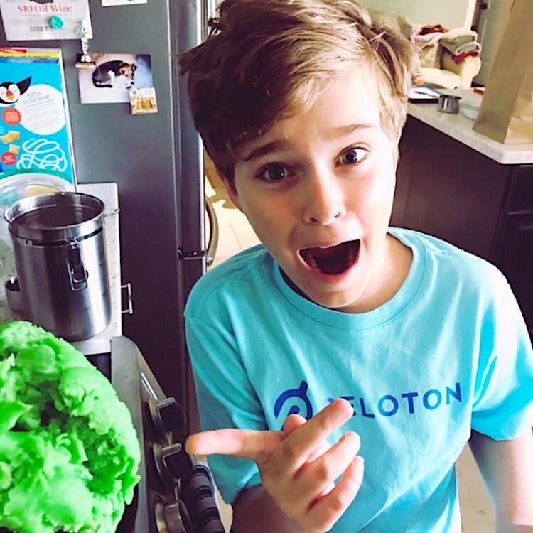 Fletcher Hammond whips up a batch of green putty or modeling clay on the stovetop.