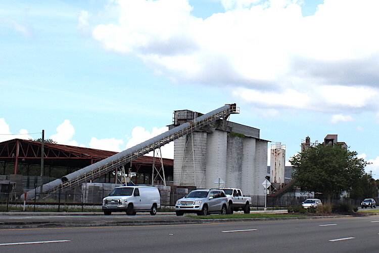 A concrete mill on Busch Boulevard in north Tampa.