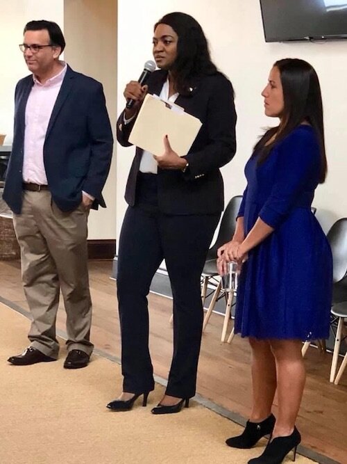 Tampa Councilman Luis Viera, State Rep. Fentrice Driskell and Tammy Briant Spratling of Community Tampa Bay.