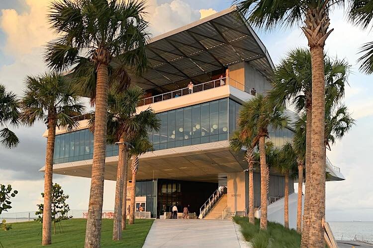 Walking up to the new St. Pete Pier.