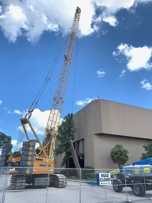 Renovations to the JCPenney building at University Mall will take months to complete.