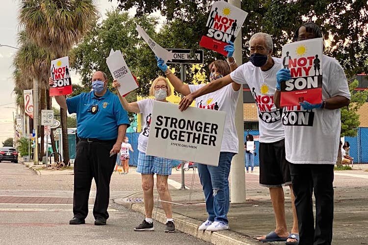 A Not My Son Rally hosted by Historic Bethel A.M.E. Church in St. Petersburg.