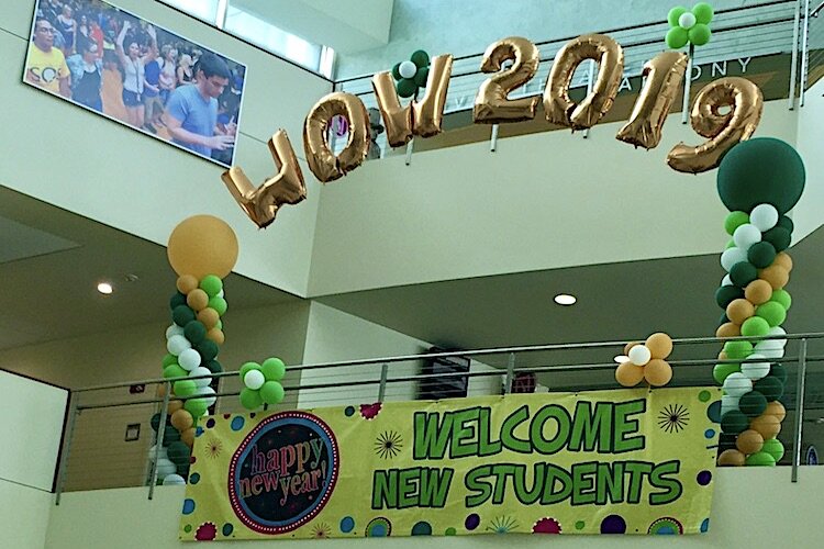 Banners like this one from 2019 will greet USF students returning this Fall to campuses in Tampa, St. Pete, and Sarasota.