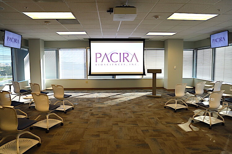 Pacira Biosciences’ new Tampa training center is designed to train doctors, other clinicians in non-opioid patient recovery techniques as alternatives to opioids.
