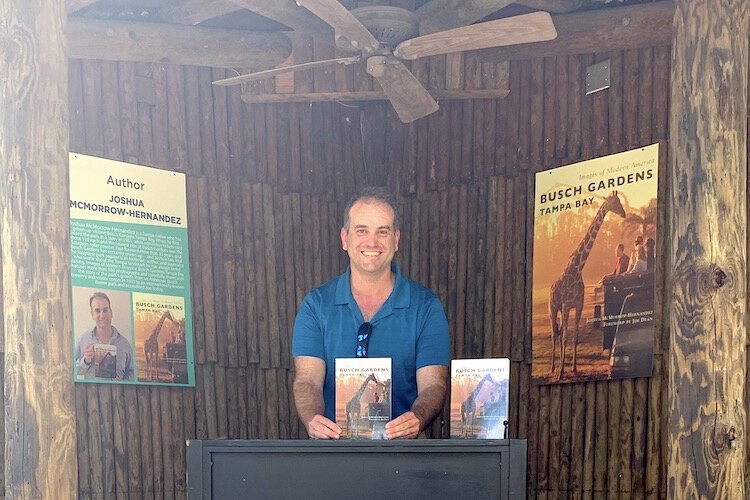 Author Joshua McMorrow-Hernandez has written several Florida history books including Images of Modern America: Busch Gardens Tampa Bay.