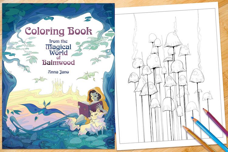 Tampa artist Anna Jano created the "Magical World of Balmwood" coloring book, a whimsical collection of illustrations, as an artistic escape from the 2020 "quarantine blues."
