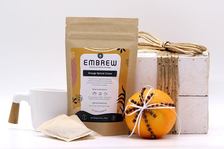 Embrew Teas are hand-blended in St. Petersburg, Florida.