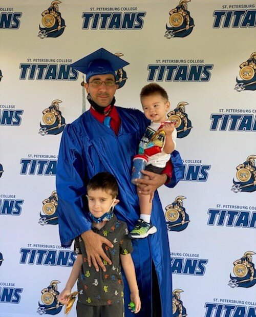 Kevin Giordano graduated from St. Petersburg College with a Bachelor of Science in Educational Studies and Community Leadership.