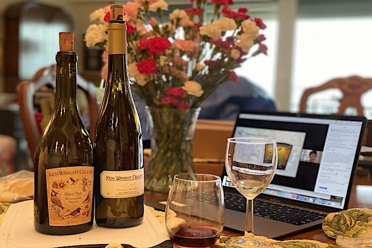 Mise en Place and The Dewey restaurants offer virtual wine tastings with dinner delivered to your doorstep.