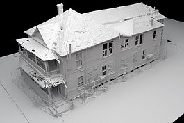 A 3D scan of the historic Jackson House reveals the extent of the restoration work required.