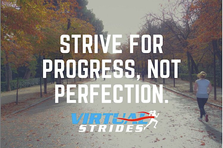 Virtual Strides is an online business for runners that donates a portion of profits to charities.