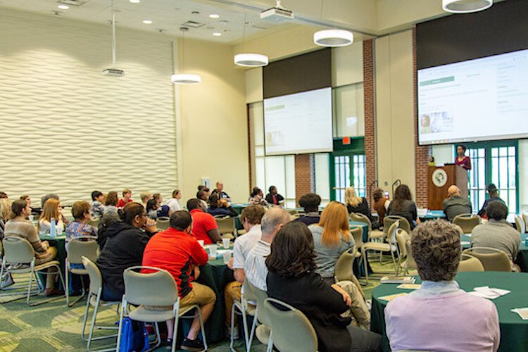 Attendees at the 2020 Books Save Lives Award ceremony.