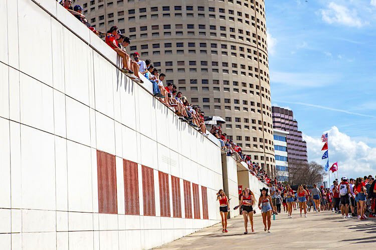 Fans started to gather along The Tampa Riverwalk by early morning even though the parade started at 1 p.m.