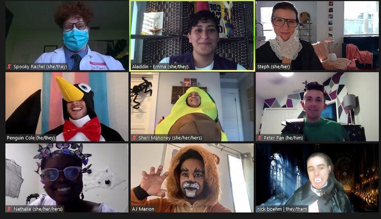 Metro Inclusion Health hosts a virtual Halloween party with LGBTQ+ teens.