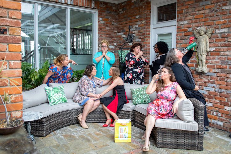 The all-female cast of "Morningside,'' featuring some of Tampa's top comedic talents, took place in February 2020.