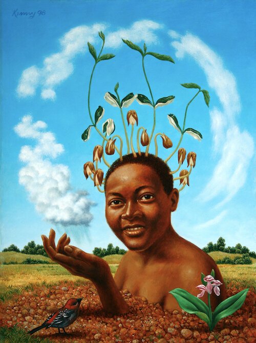 Steven Kenny, “Flora” oil on panel, 14.5"x 10.75,”  value $5,000