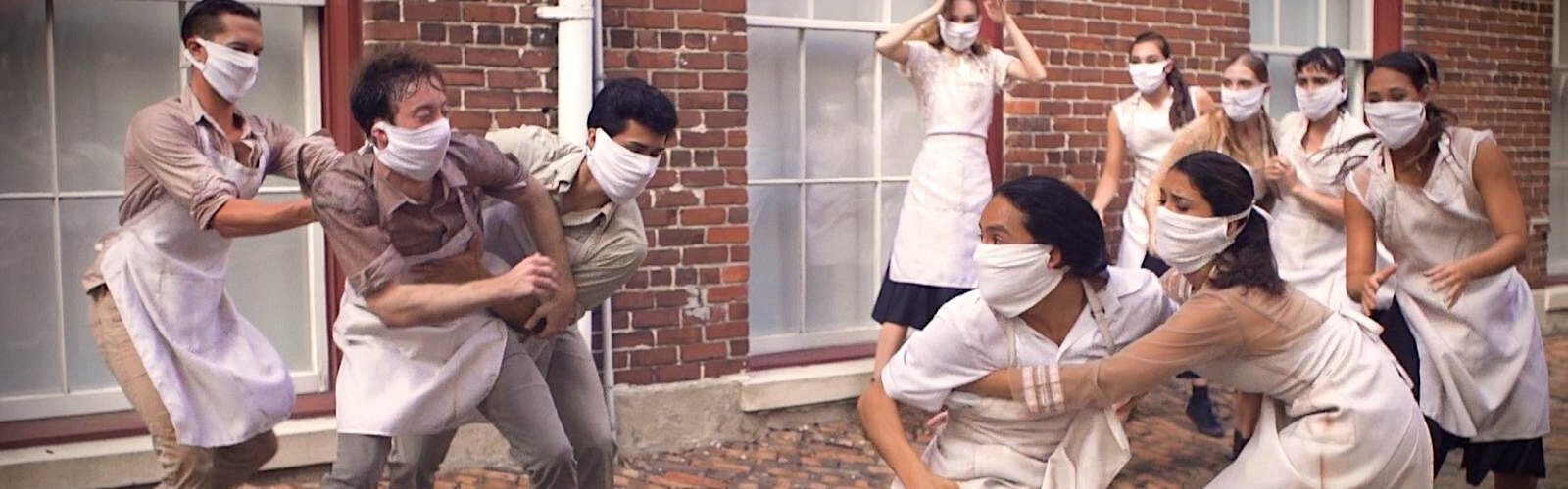 A scene from Tampa City Ballet's first short film, "102 Degrees," based on the 1918 Spanish Flu outbreak in Ybor's cigar factory worker community.