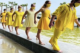 A scene from "Reflections," 2020. Tampa City Ballet's "Dance for Camera" series launched during the pandemic and continues in 2021. In this series, dancers perform in outdoor spaces in Tampa and St. Petersburg.