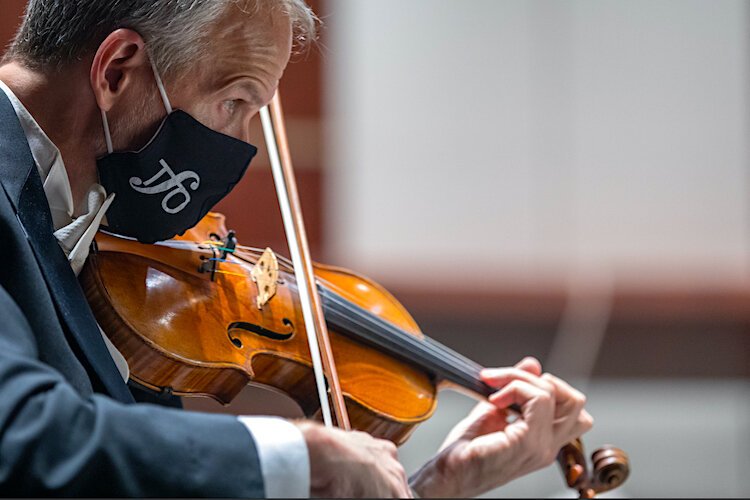 Violin soloist Jeff Multer of the Florida Orchestra.