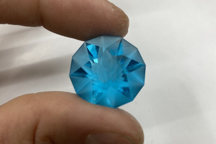 First facet from the writer’s beginning faceting class.