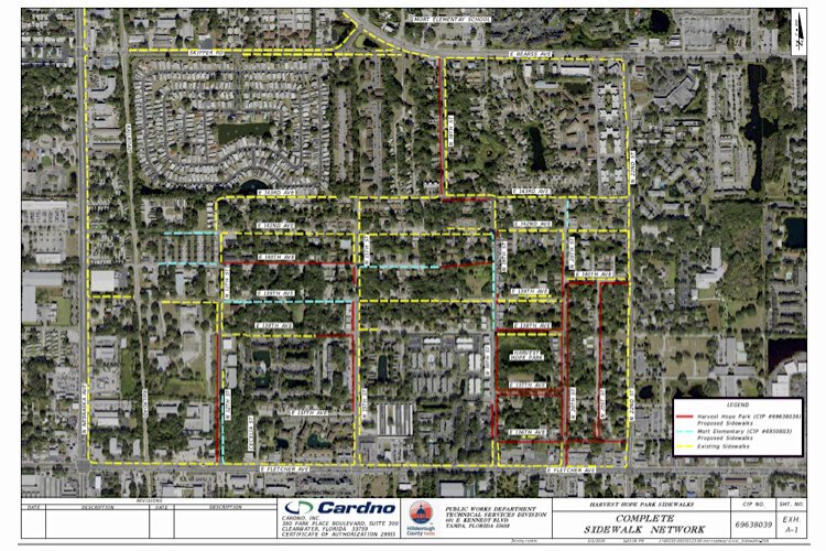 University Area sidewalk network