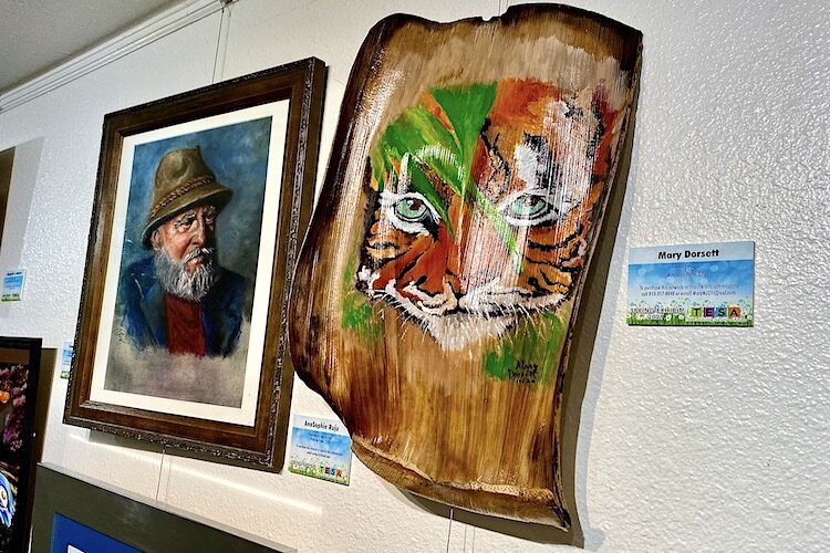 Most pieces of art are for sale at the Carrollwood Cultural Center.