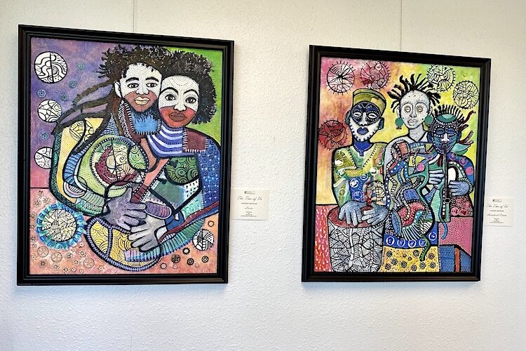 Artwork is on display throughout the Carrollwood Cultural Center.