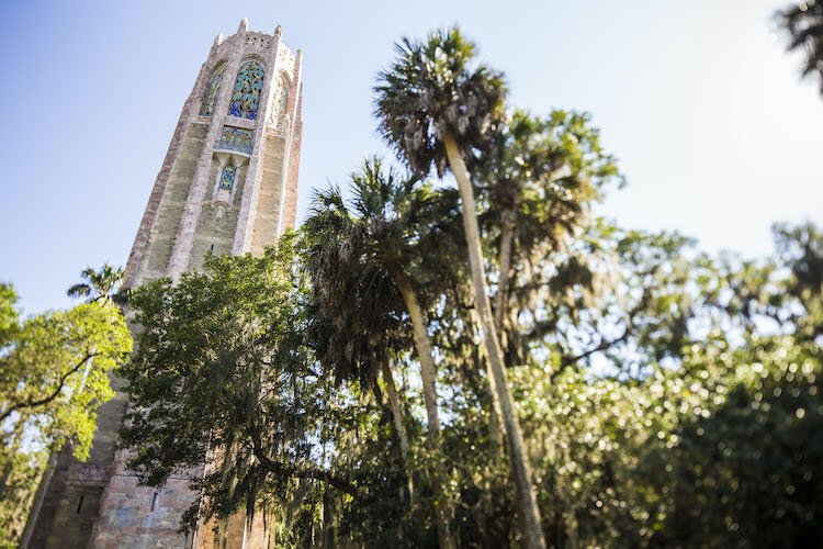 The soothing carillon bells sound across the gardens every 30 minutes.