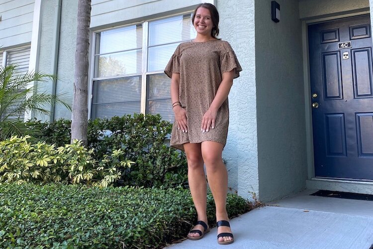 Haley Nowowiejski, a high school biology teacher in Tampa