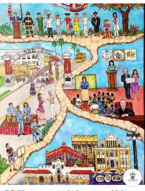 Ben Cardoso was the 2020 Tampa Hispanic Heritage Poster Contest Winner with his piece titled, "The Children are Our Future.''