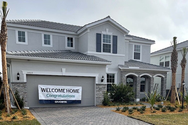 A new home recently sold by Sherman Milton III to a millennial family.