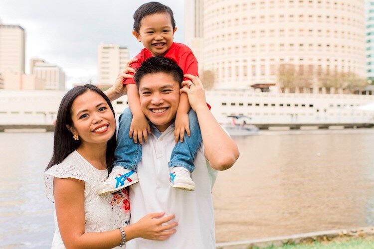 Zarra Elias and her family enjoying The Tampa Riverwalk.