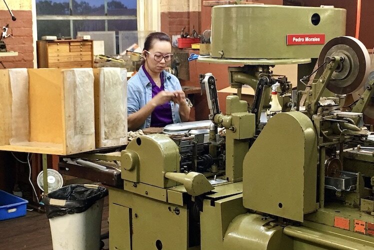 J.C. Newman rolls its El Reloj, Factory Throwouts, and Trader Jacks cigars by hand-operated, vintage cigar machines at its historic cigar factory in Tampa.