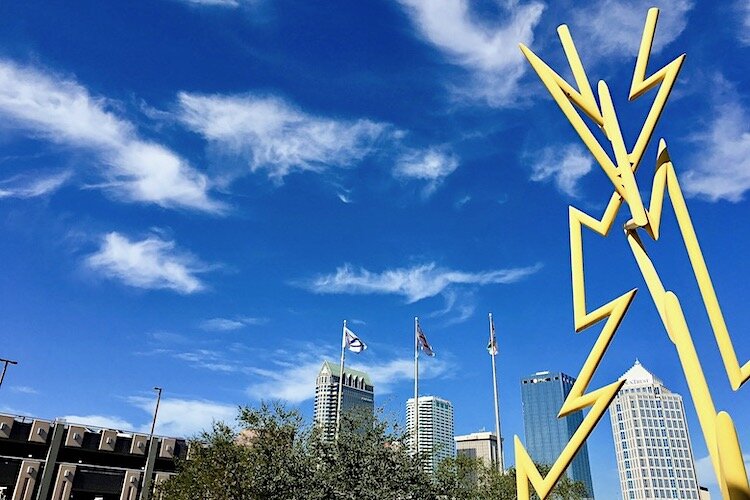 The Stanley Cup winning Lightning play in Amalie Arena on the waterfront in downtown Tampa. 