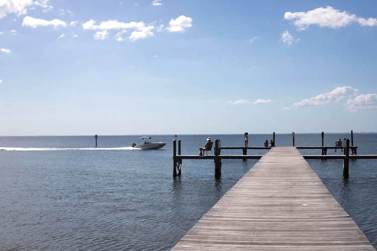 Public boat docks like this one offer easy access to the water.