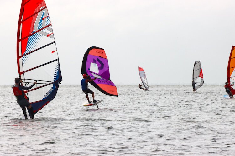 The Gulf waters off St. Beach Beach offer lots of opportunities for windsurfing.