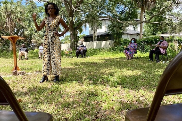 Ocea Wynn, Administrator of Neighborhood and Community Affairs, talks about the City of Tampa's commitment to seeing the Frederick Douglass Memorial Community Park thrive.
