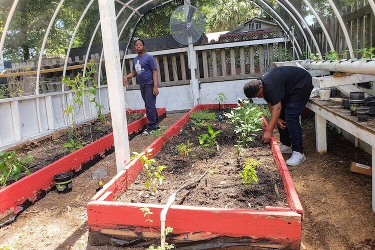 The Hope Instruction Center features a greenhouse enclosure.