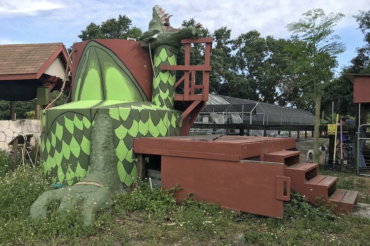 Every bucket of food scraps "fed" to the dragon biodigester can produce up to two hours of cooking gas and a gallon of liquid fertilizer.