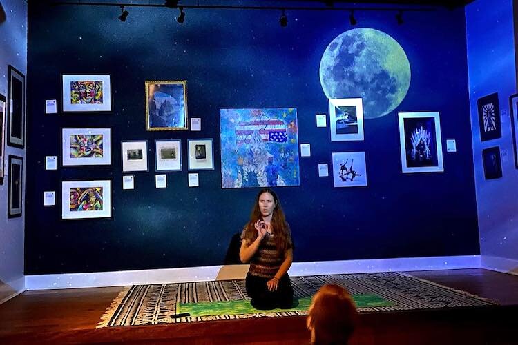 Love art and yoga? Join one of the House of Shadows Night Yoga sessions.