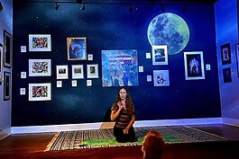 Love art and yoga? Join one of the House of Shadows Night Yoga sessions.