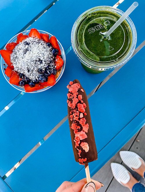 Fit Bowl Co. offers a fruit-forward menu serving nutritious superfood smoothies, bowls, and treats.